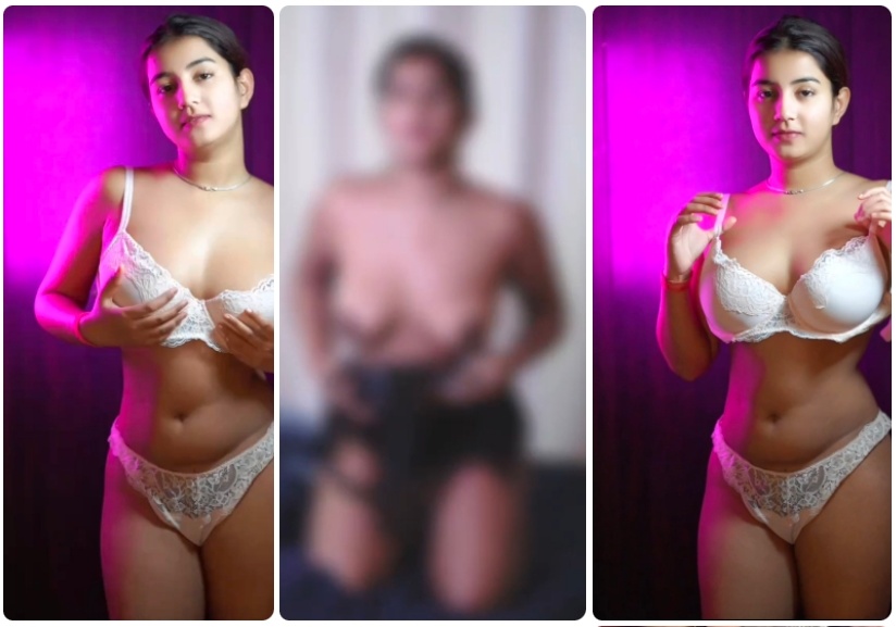 Lucky Rajor New App Exclusive VIDEO UPDATE Applying Lotion on her ASS, Stripping Full NUDE Showing Dark Nipples